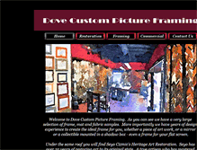 Tablet Screenshot of doveframing.com